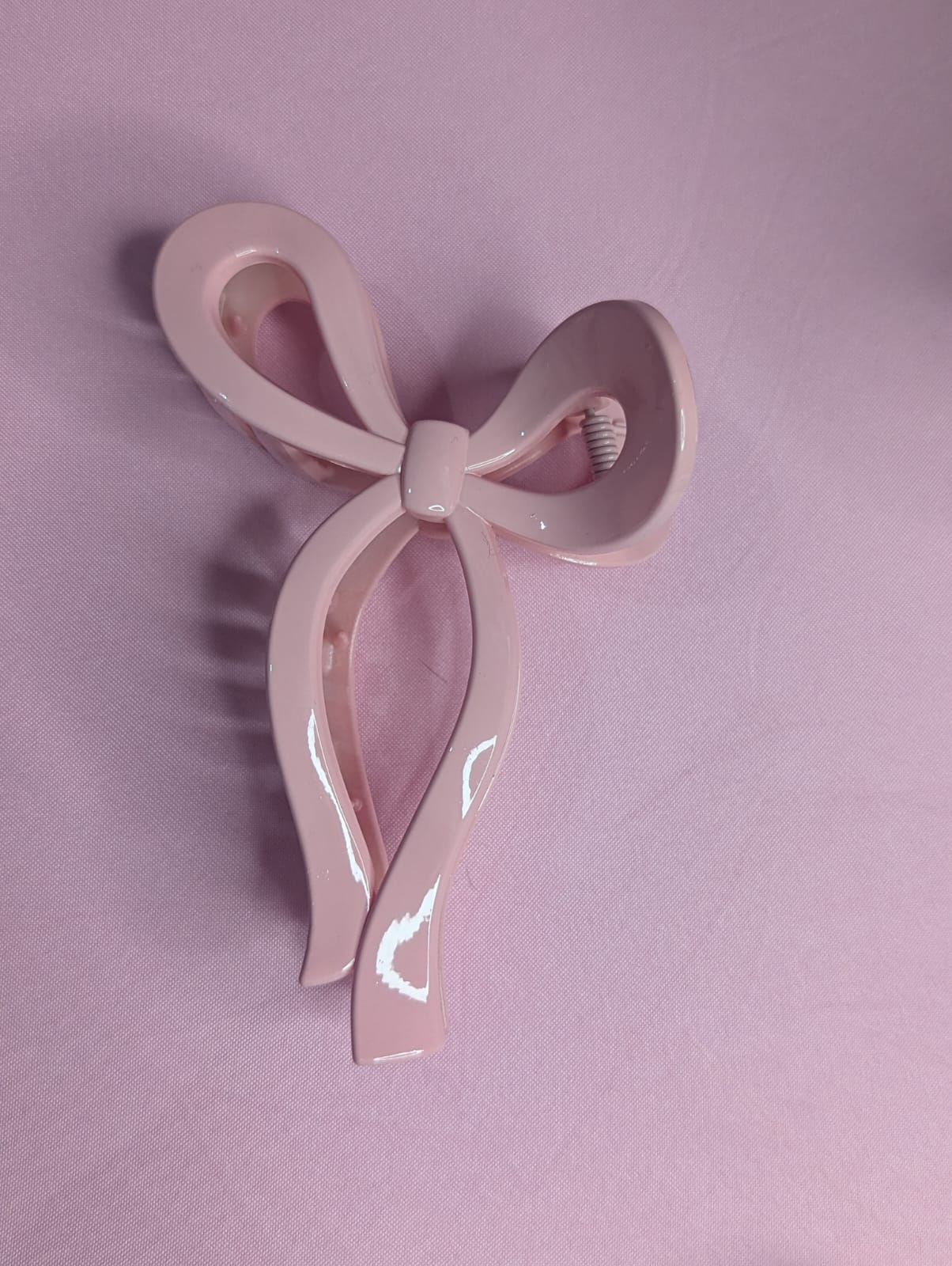 Pink ribbon claw clip