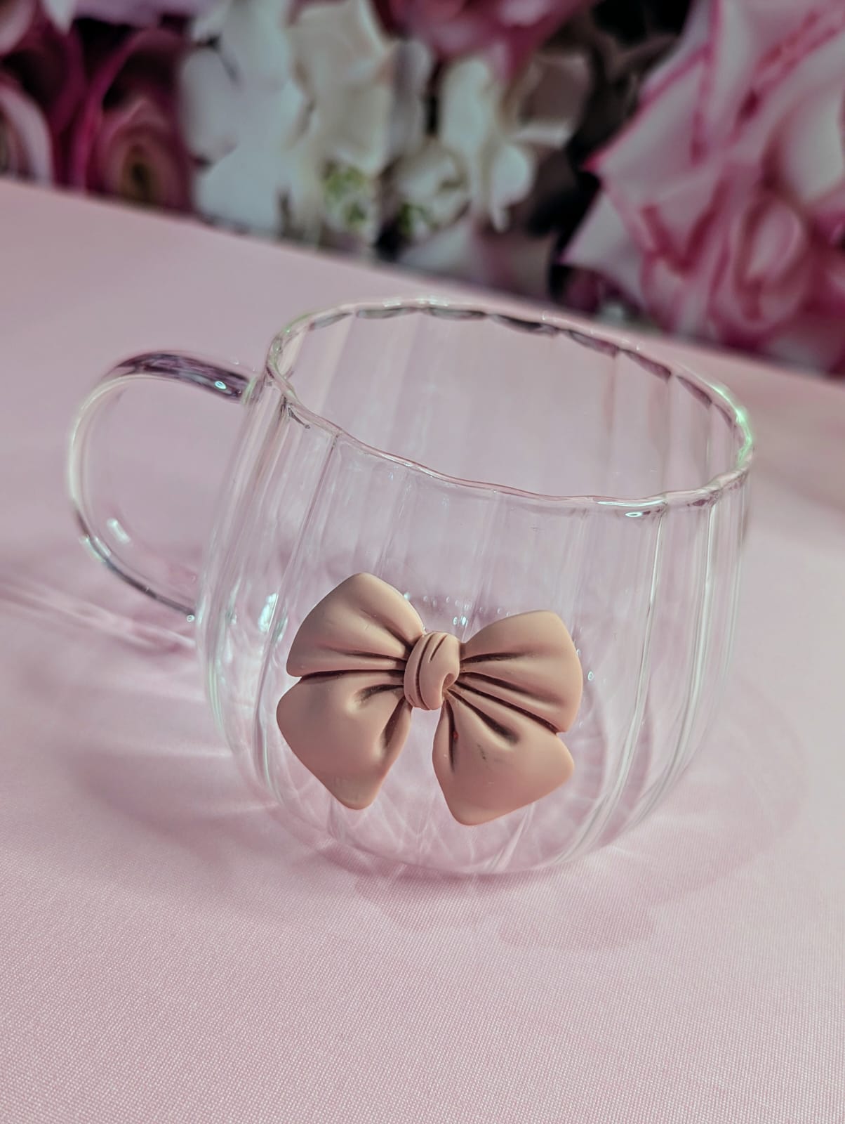 Round bow mug