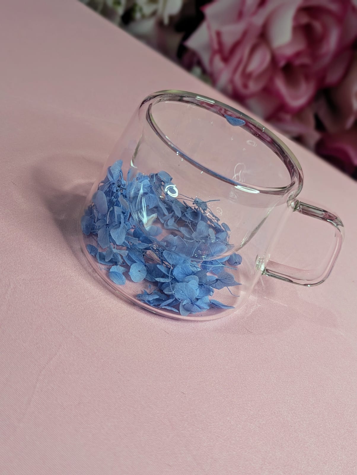 Blue flower mug