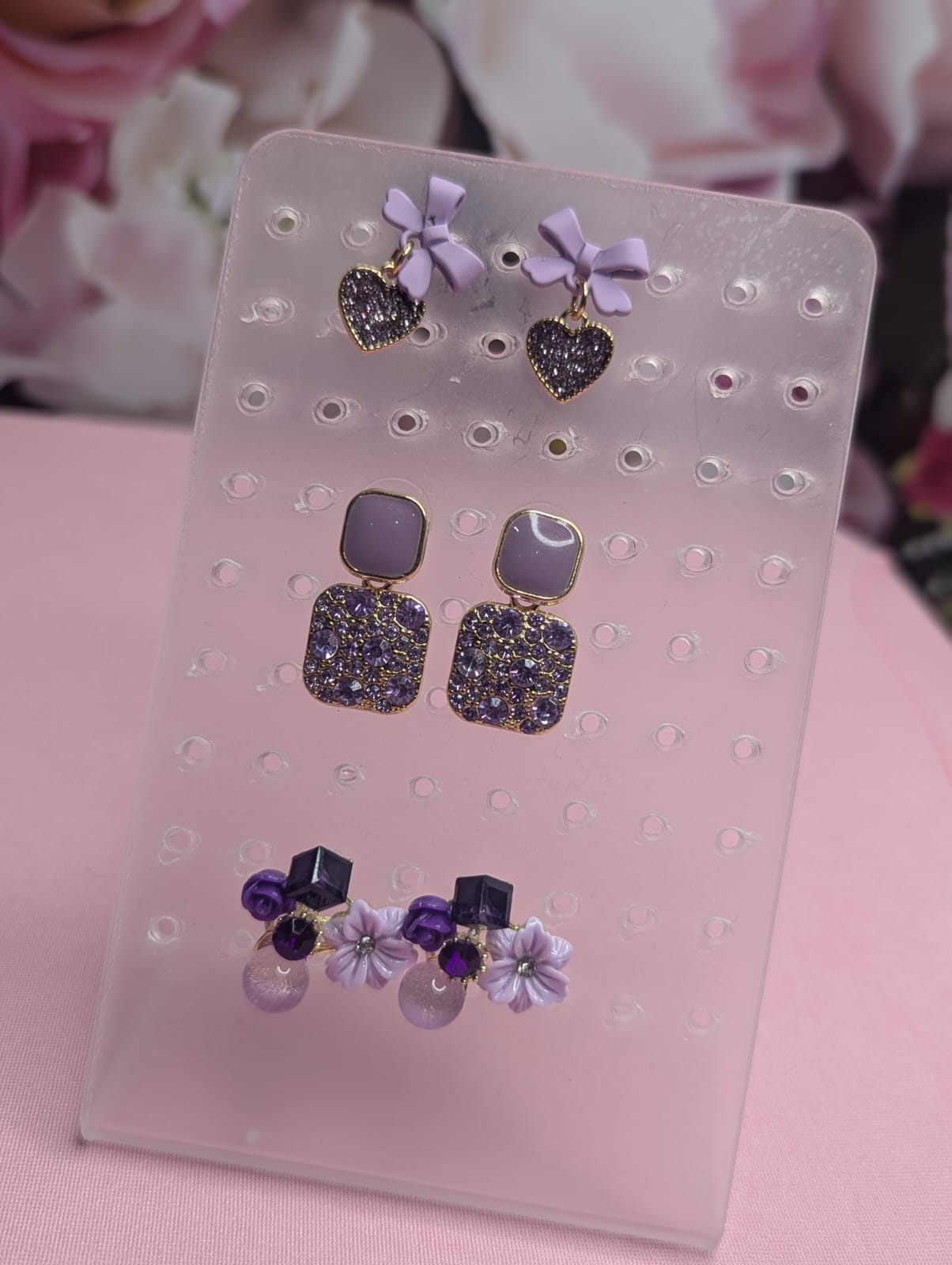 Lilac earings