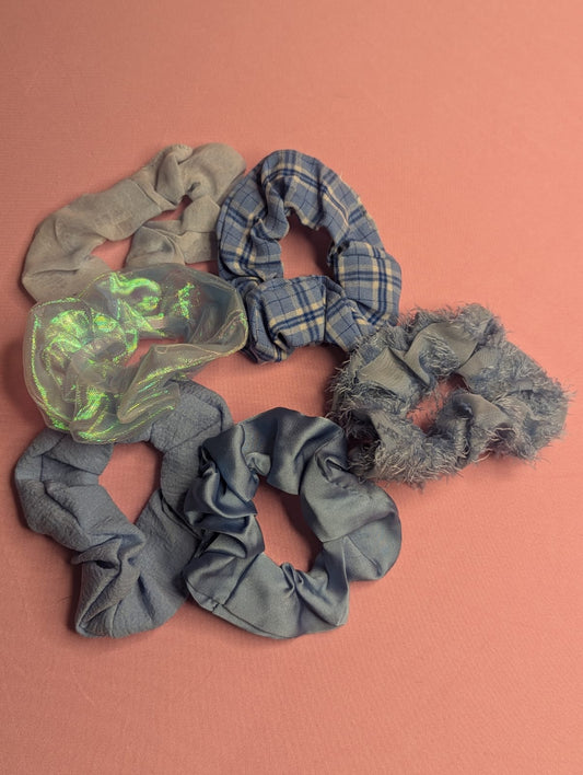 Blue scrunchie