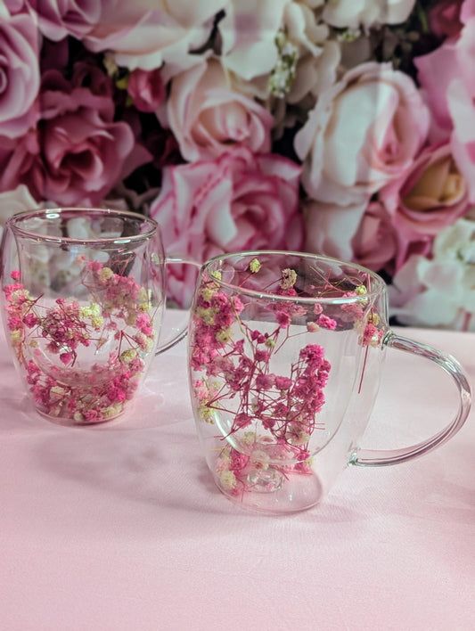 Pink flower cup